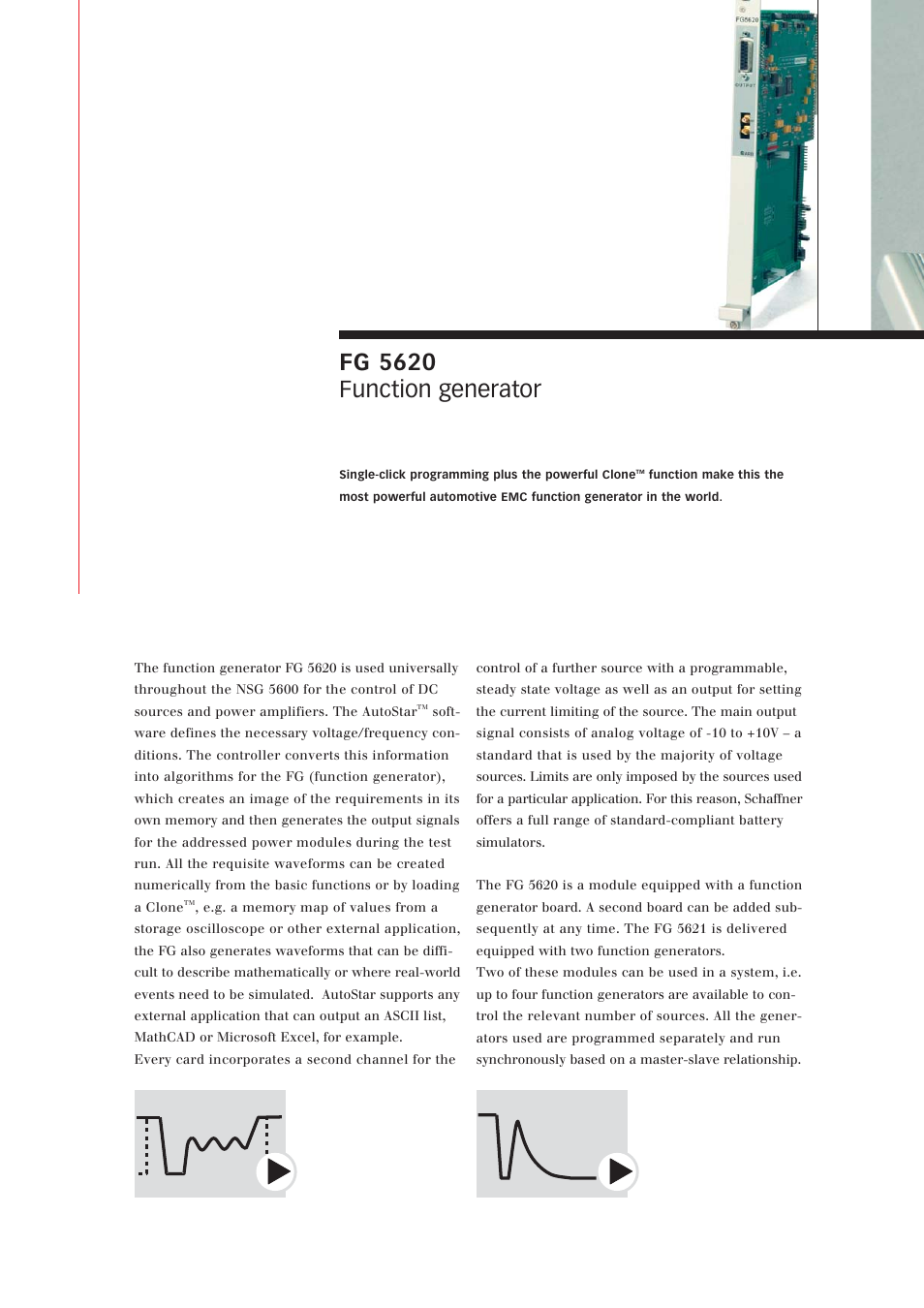 Fg 5620 function generator | Atec Teseq-Schaffner-NSG-5600 User Manual | Page 4 / 12