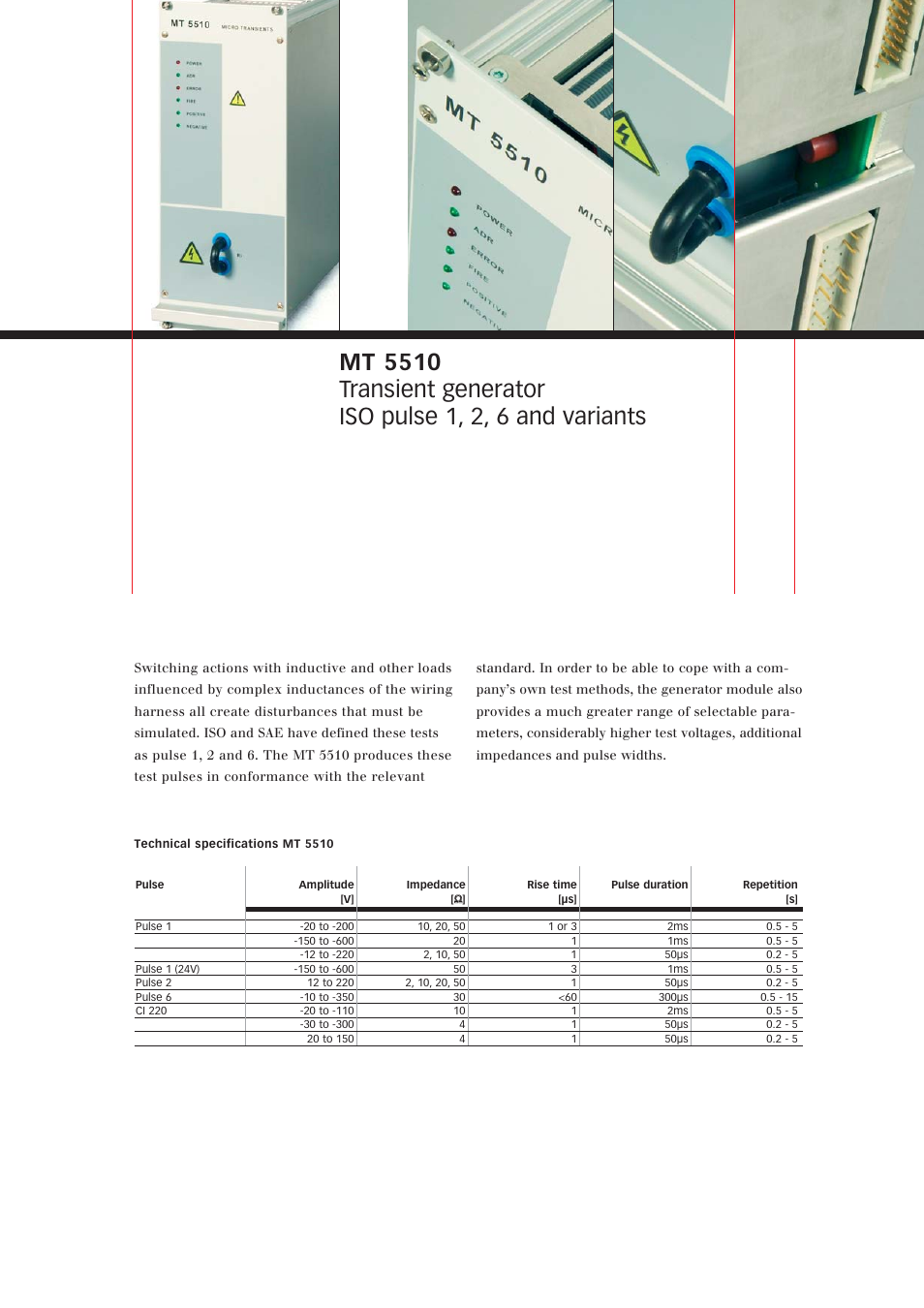 Atec Teseq-Schaffner-NSG-5500 User Manual | Page 4 / 8