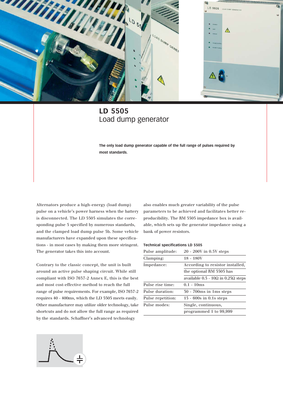 Ld 5505 load dump generator | Atec Teseq-Schaffner-NSG-5500 User Manual | Page 5 / 8