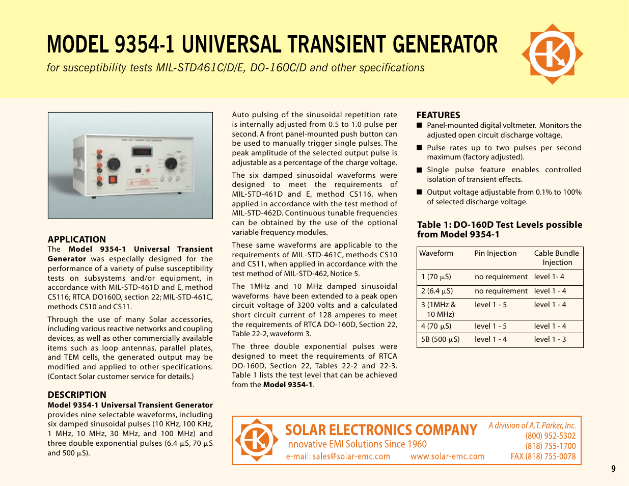 Atec Solar-9354-1 User Manual | 3 pages