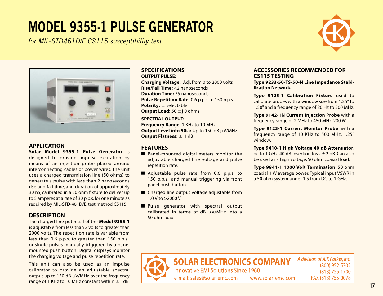 Atec Solar-9355-1 User Manual | 1 page