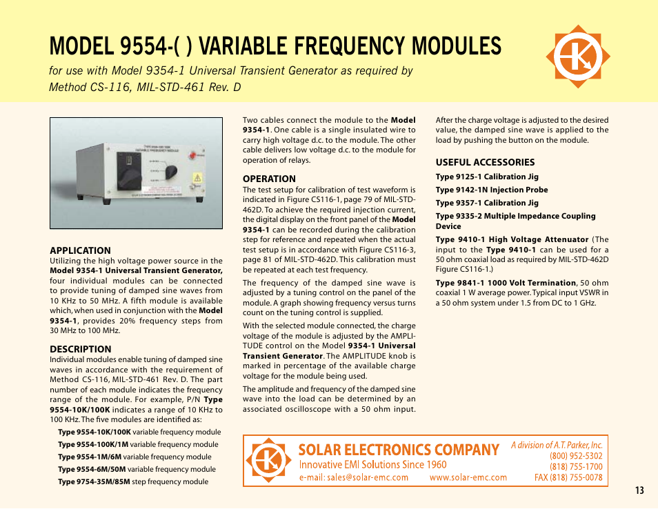 Atec Solar-9554-6M-50M User Manual | 1 page