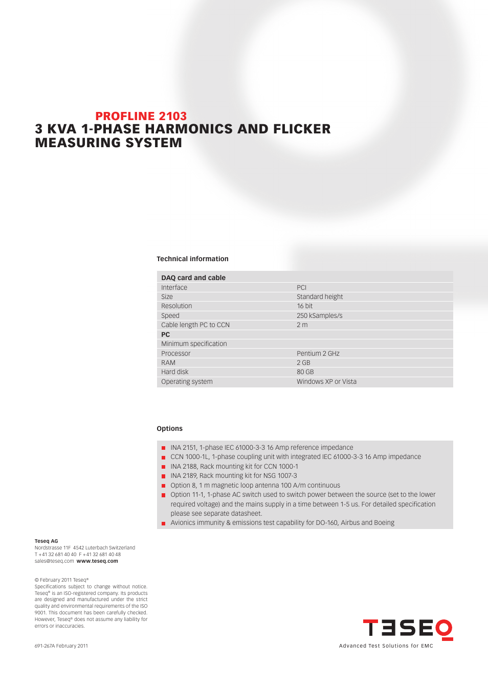 Profline 2103 | Atec Teseq-ProfLine_2103 User Manual | Page 3 / 3