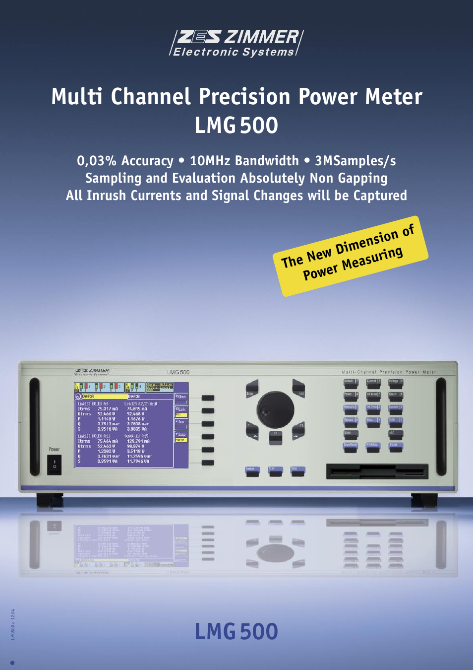 Atec Zimmer-Electronic-Systems-LMG500 User Manual | 8 pages