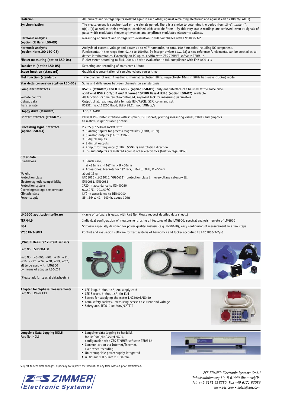 Atec Zimmer-Electronic-Systems-LMG500 User Manual | Page 8 / 8