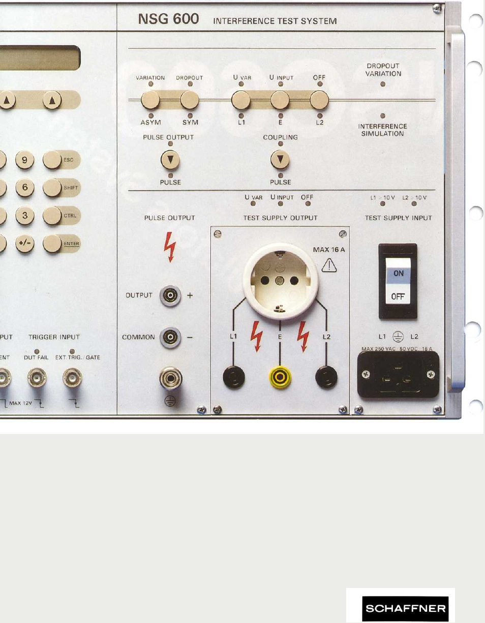 Atec Teseq-Schaffner-NSG600 User Manual | Page 4 / 8