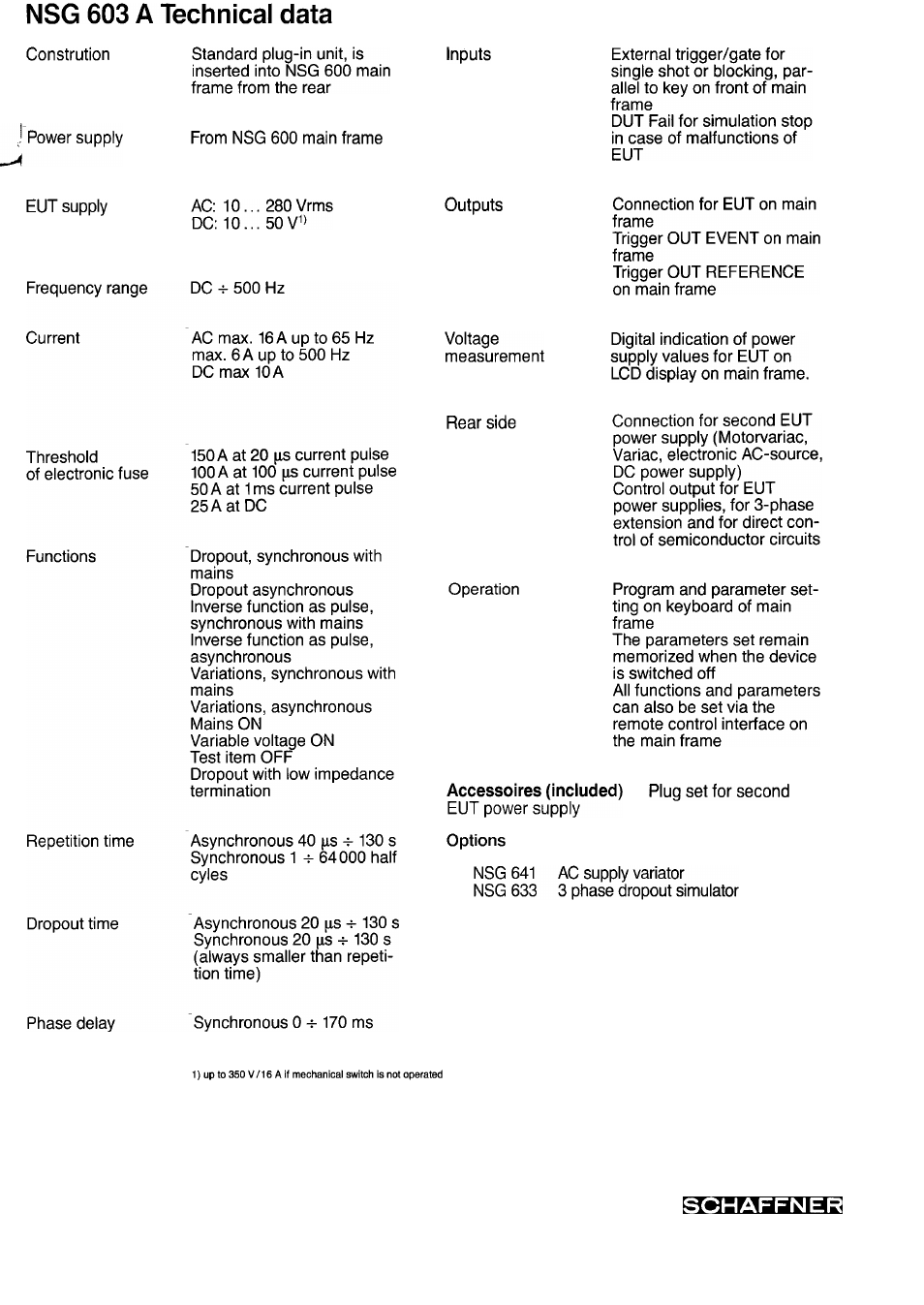 Atec Teseq-Schaffner-NSG600 User Manual | Page 6 / 8