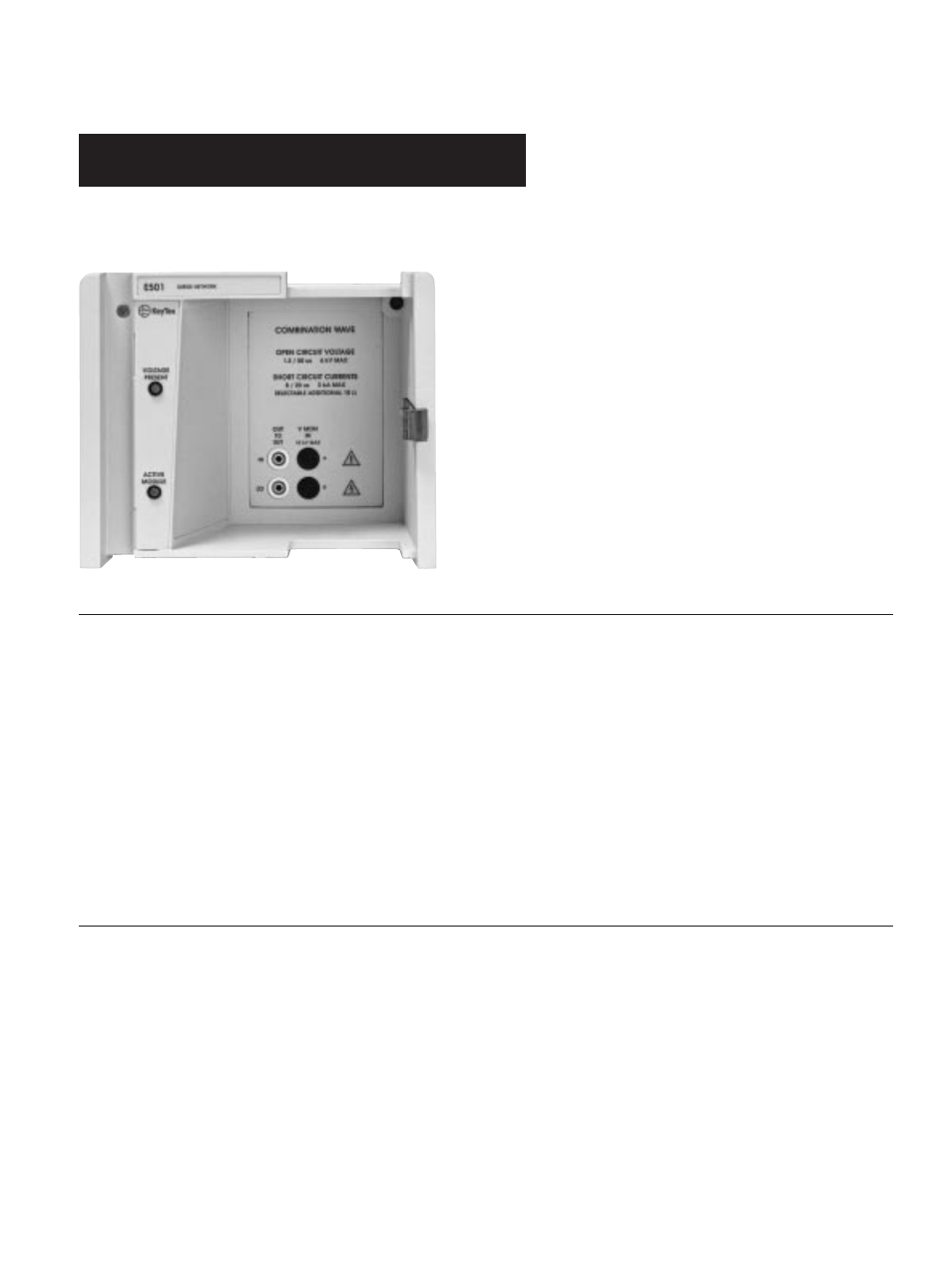 Atec Thermo Scientific-E501B User Manual | 2 pages