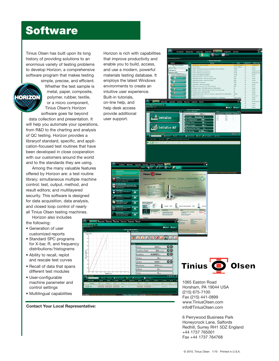 Software | Atec Tinius-Olsen-H1KS User Manual | Page 8 / 8