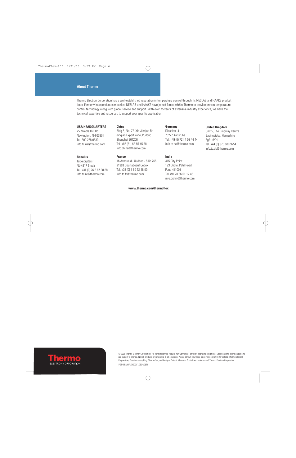 Atec Thermo-Neslab-Thermoflex900 User Manual | Page 4 / 4