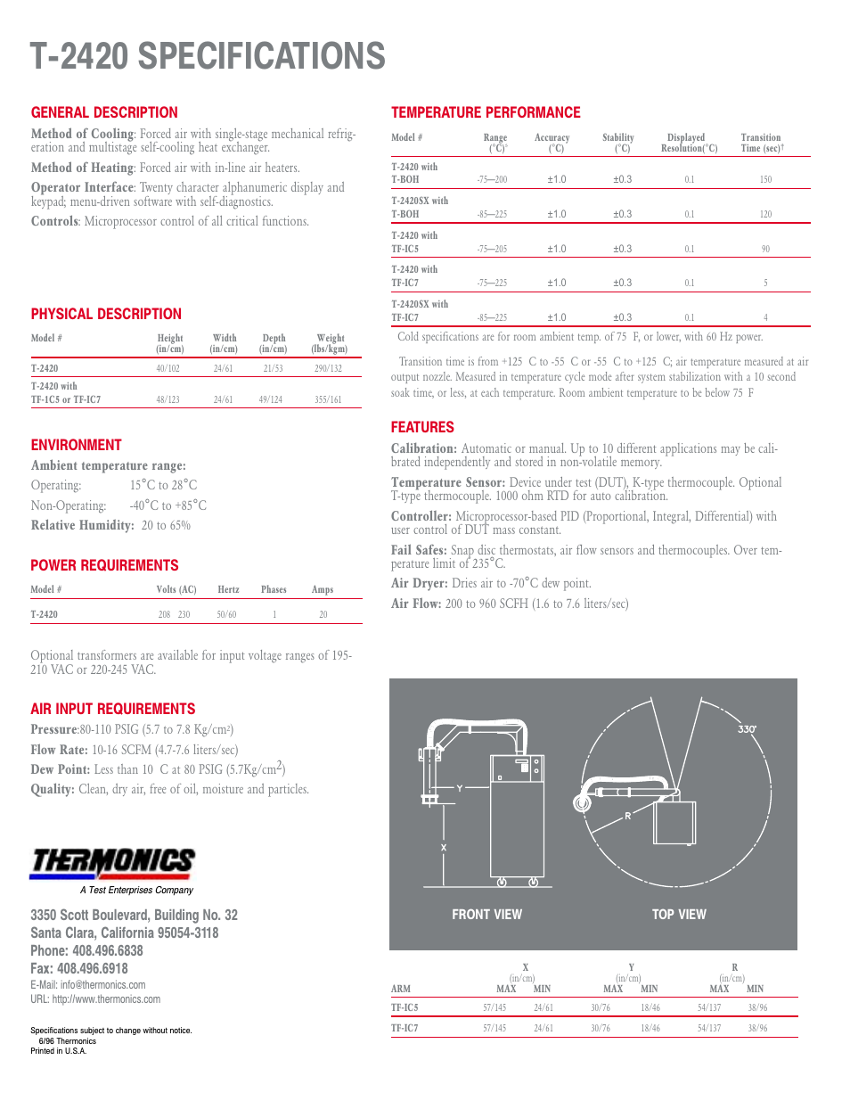 Atec Thermonics-T2420 User Manual | 1 page