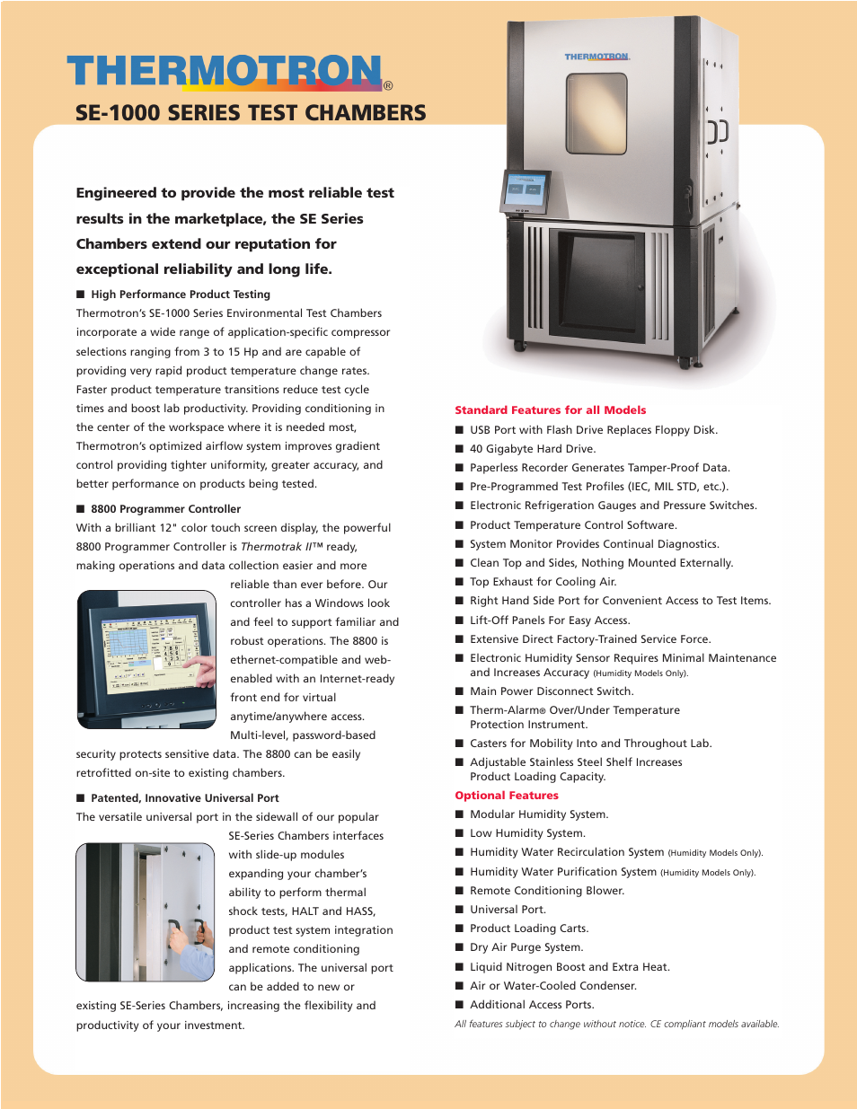 Atec Thermotron-SE-1000 Series User Manual | 2 pages