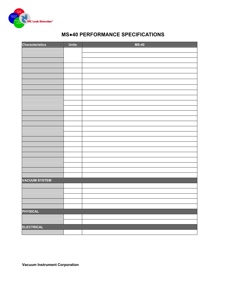 Ms●40 performance specifications | Atec VIC-MS-40 User Manual | Page 2 / 2