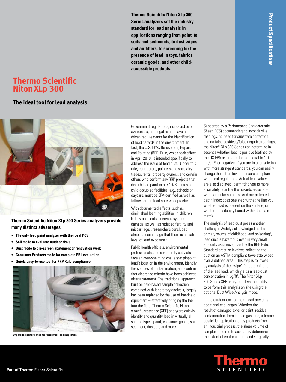 Atec Thermo-Niton-XLP300 User Manual | 2 pages