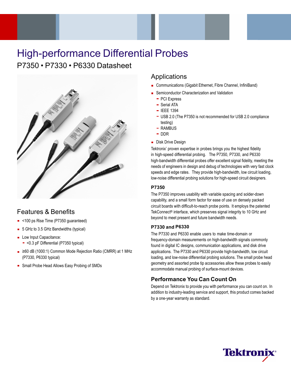 Atec Tektronix-P7350 User Manual | 4 pages