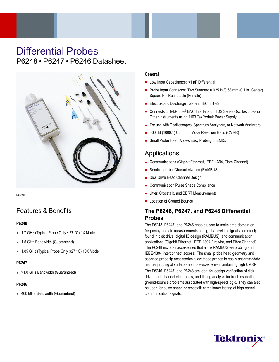 Atec Tektronix-P6046 User Manual | 4 pages