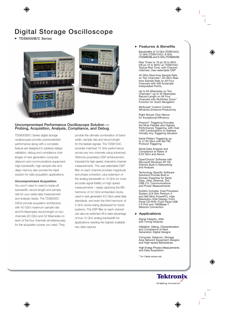 Atec Tektronix-TDS6804B User Manual | 12 pages