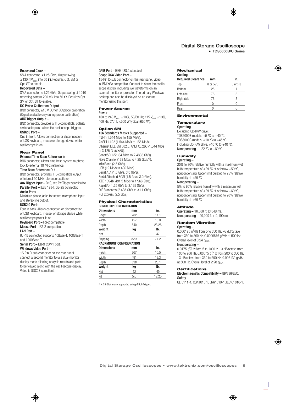 Digital storage oscilloscope | Atec Tektronix-TDS6804B User Manual | Page 9 / 12