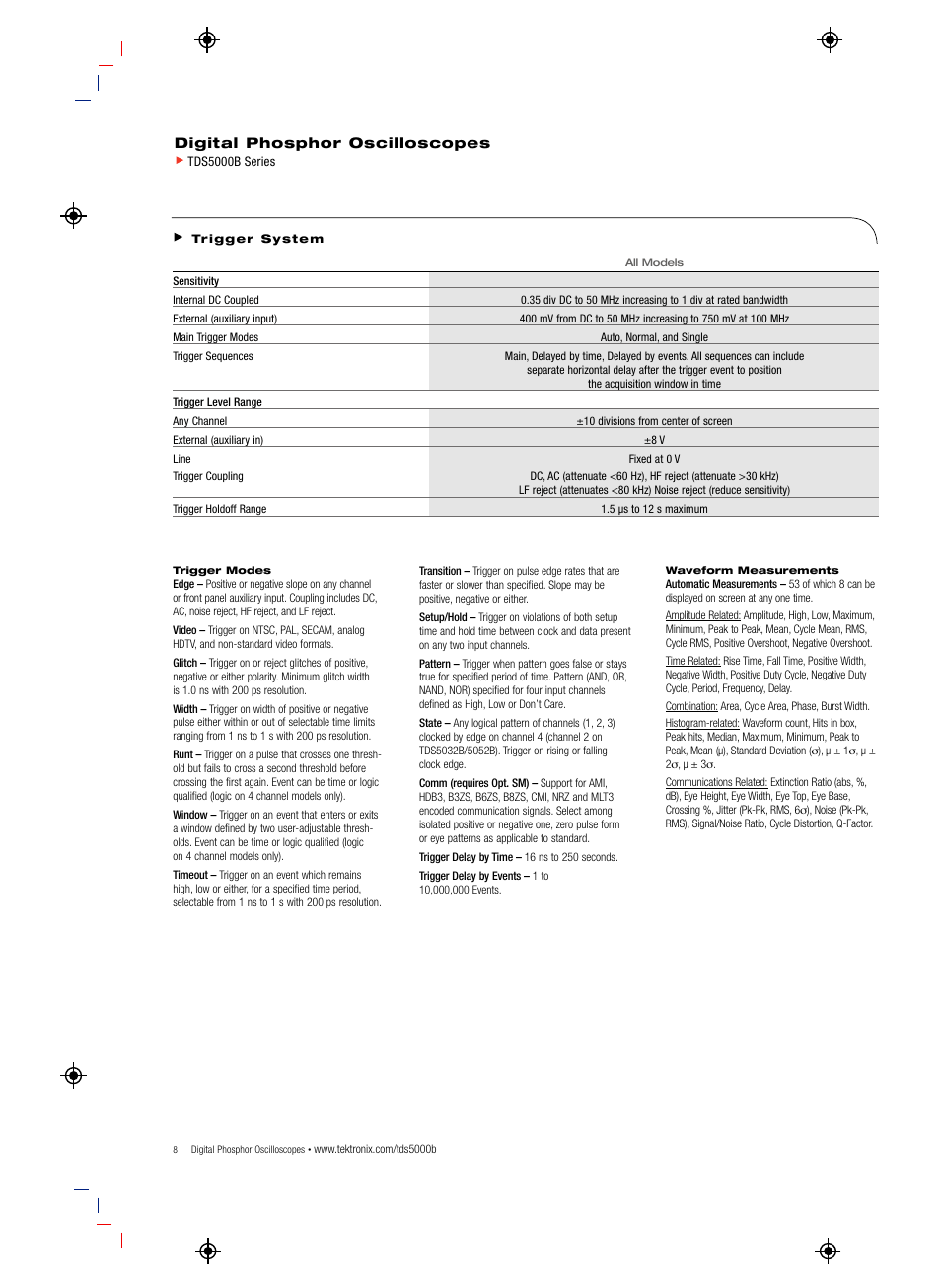 Atec Tektronix-TDS5000B Series User Manual | Page 8 / 12