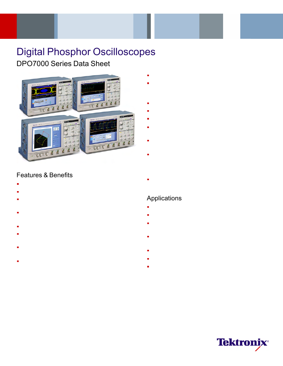 Atec Tektronix-DPO7000 Series User Manual | 20 pages