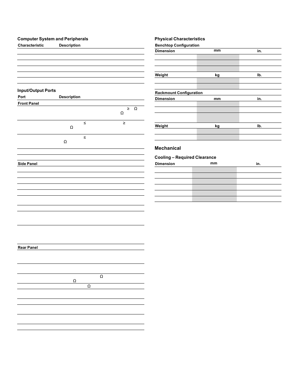 Mechanical, Digital phosphor oscilloscopes — dpo7000 series | Atec Tektronix-DPO7000 Series User Manual | Page 15 / 20