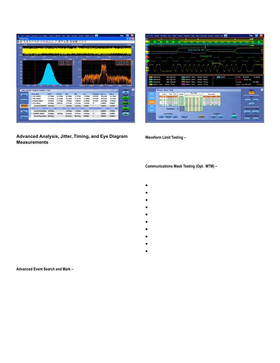 Data sheet | Atec Tektronix-DPO7000 Series User Manual | Page 8 / 20
