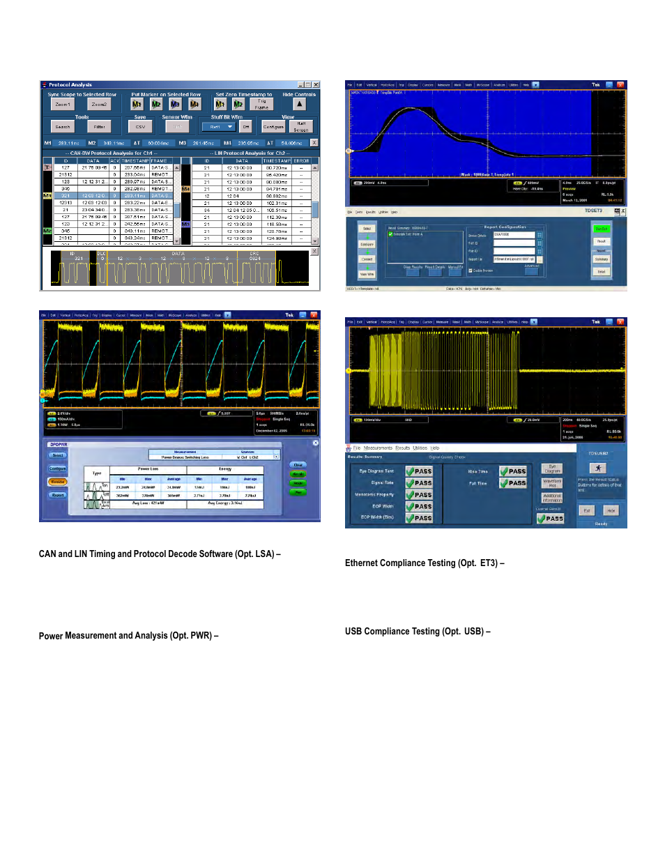 Digital phosphor oscilloscopes — dpo7000 series | Atec Tektronix-DPO7000 Series User Manual | Page 9 / 20