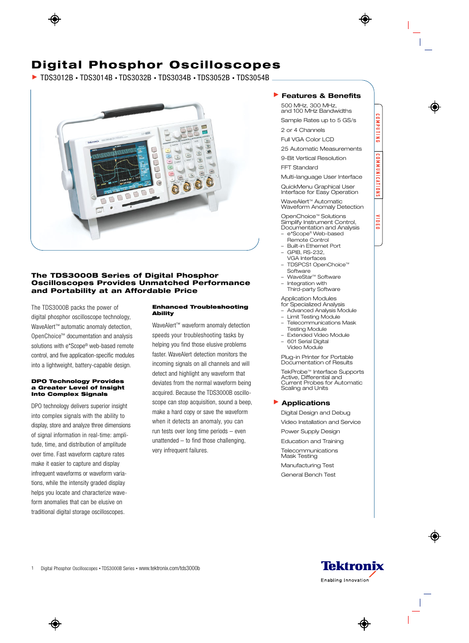 Atec Tektronix-TDS30XXB User Manual | 8 pages