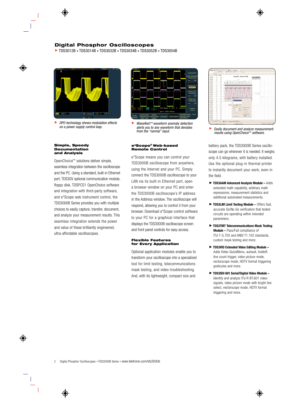 Atec Tektronix-TDS30XXB User Manual | Page 2 / 8