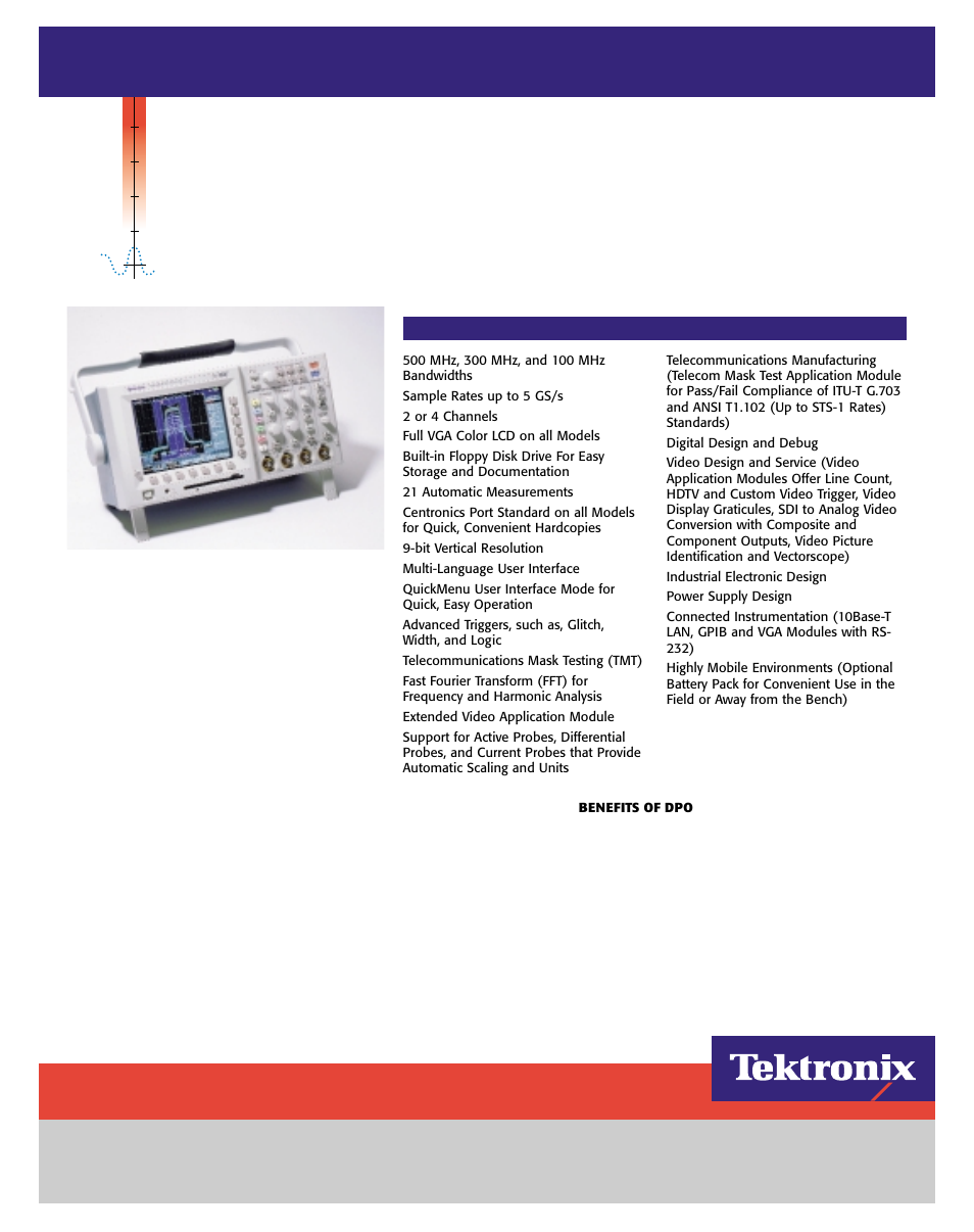 Atec Tektronix-TDS3000 Series User Manual | 4 pages