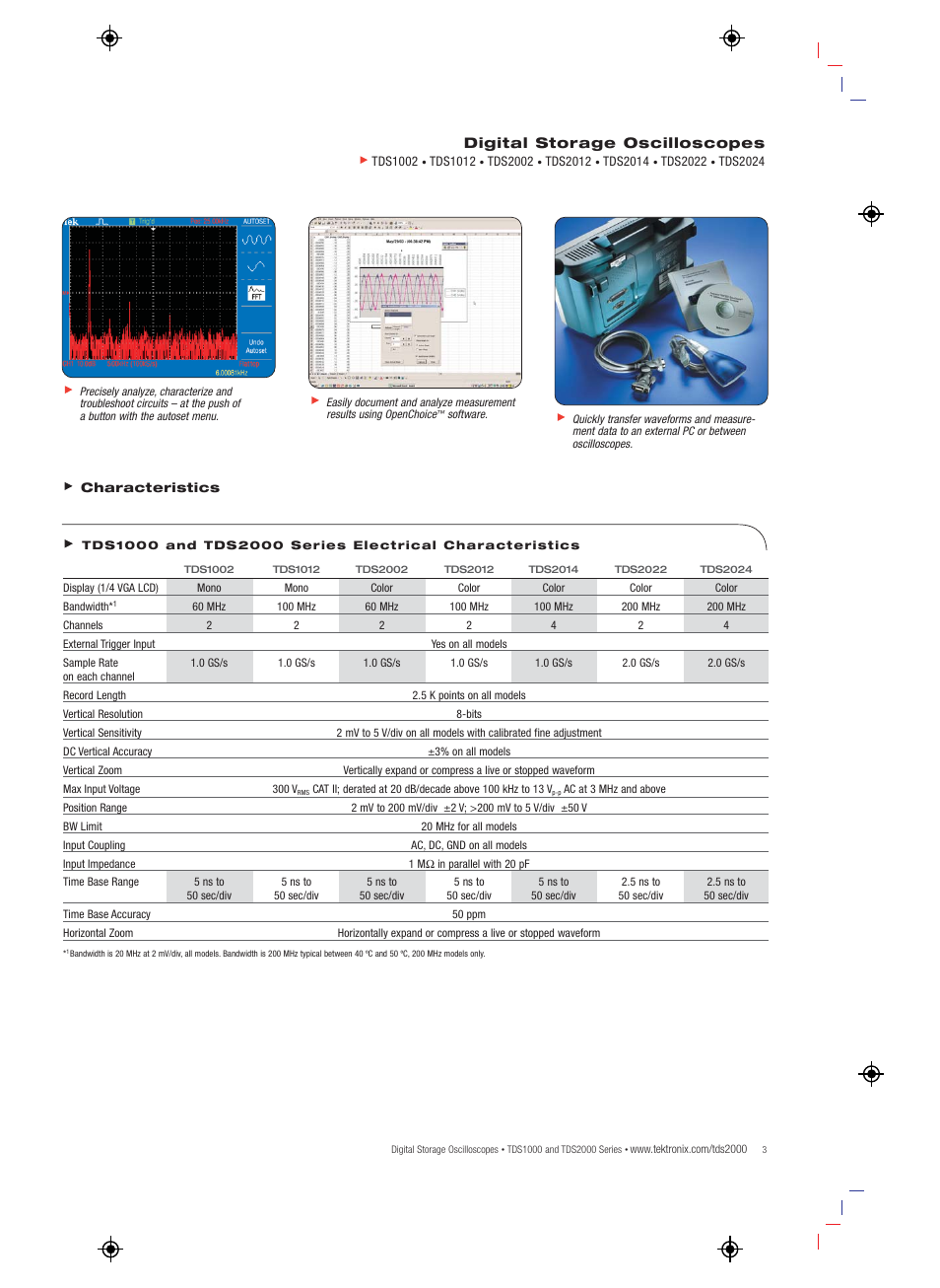 Atec Tektronix-TDS1000-2000 Series User Manual | Page 3 / 8