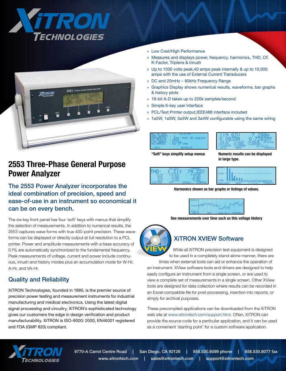 Atec Xitron-2553 User Manual | 2 pages