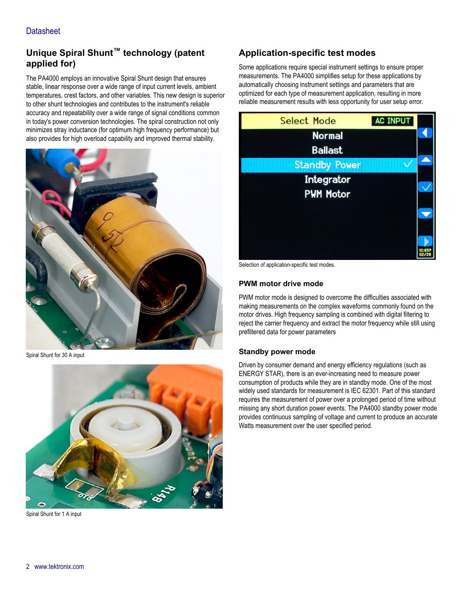 Atec Tektronix-PA4000_Power-Analyzer User Manual | Page 2 / 8