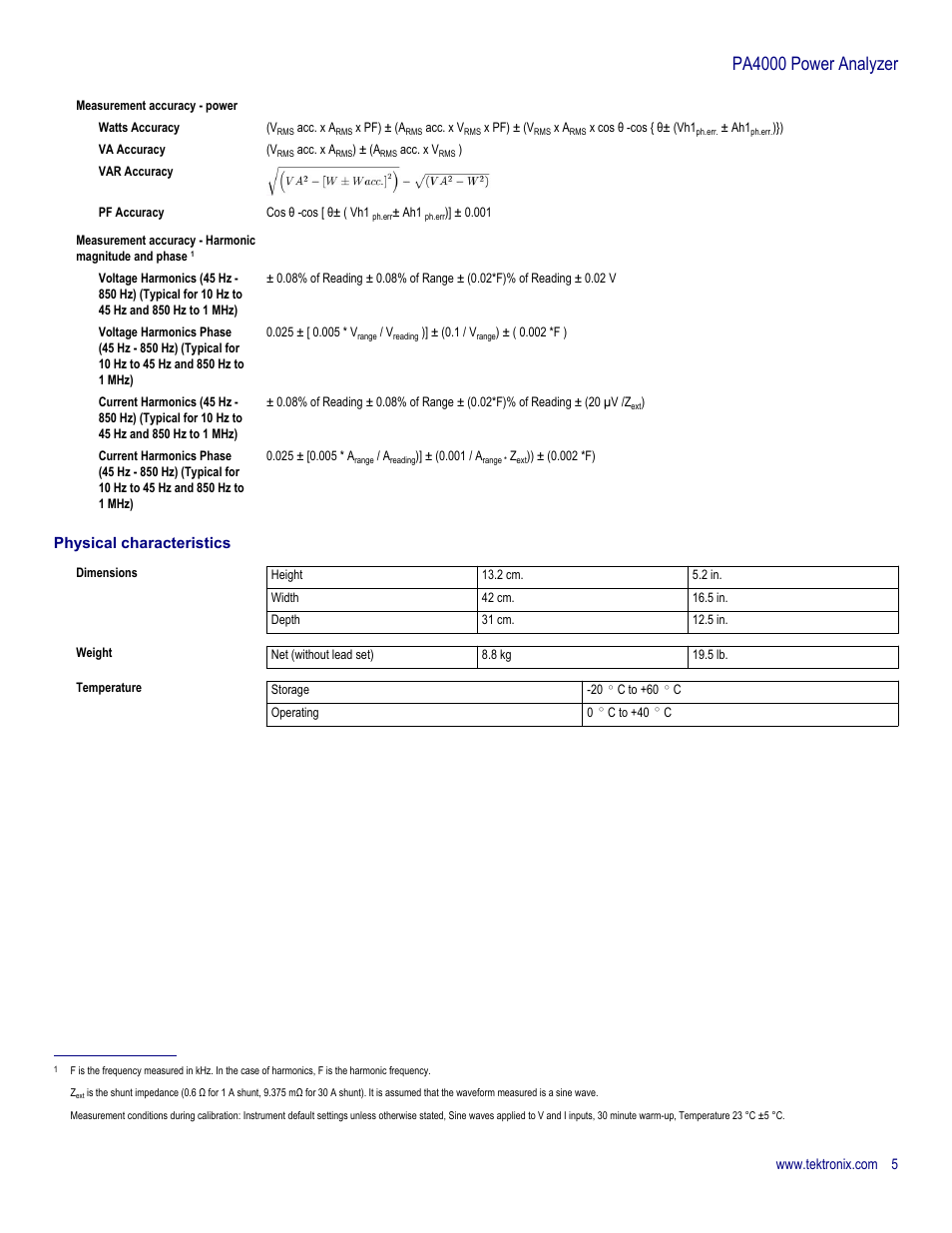 Pa4000 power analyzer | Atec Tektronix-PA4000_Power-Analyzer User Manual | Page 5 / 8