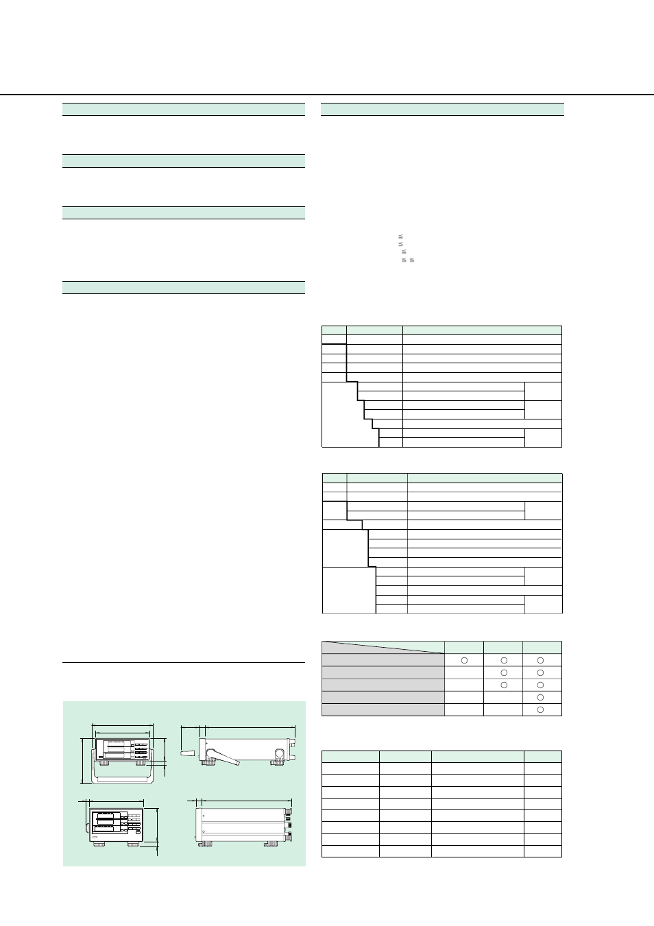 External dimension, Model and suffix codes, Wiring and model | Accessories | Atec Yokogawa-WT200 User Manual | Page 3 / 4