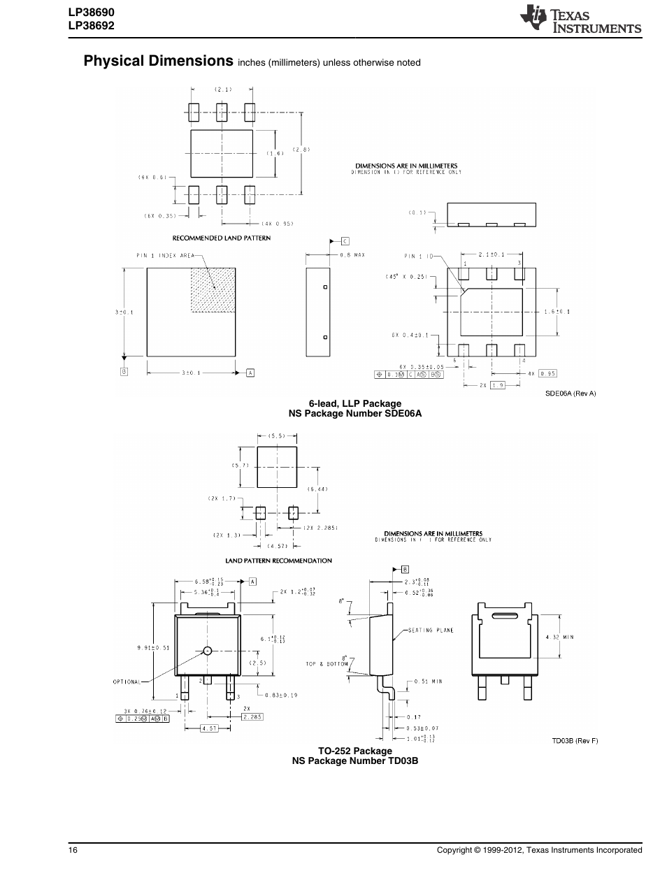 Physical dimensions | Atec Superior-Electric-L116b User Manual | Page 16 / 18