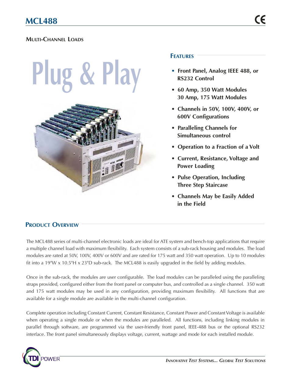 Atec TDI-Power-MCL488 User Manual | 6 pages