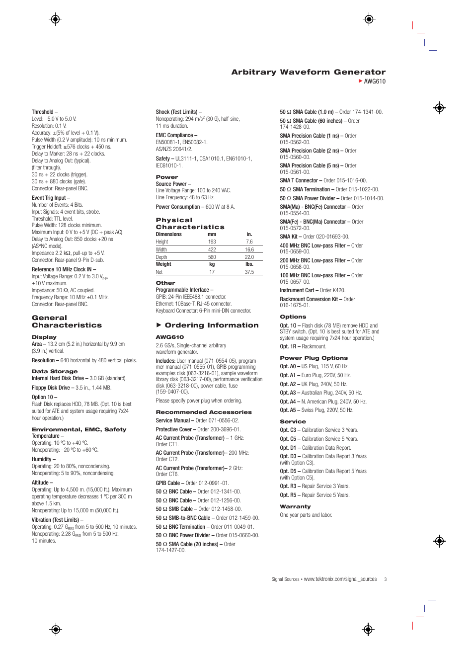 Atec Tektronix-AWG610 User Manual | Page 3 / 4