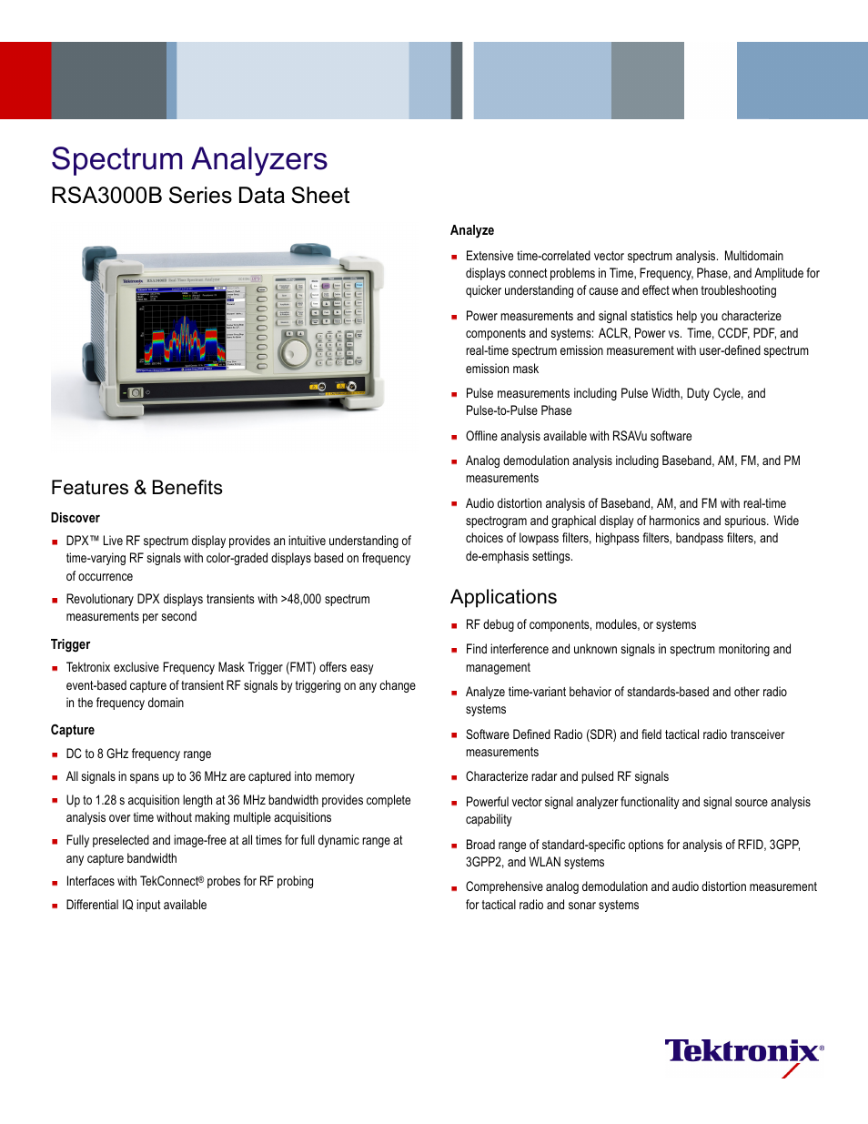 Atec Tektronix-RSA3000B User Manual | 16 pages