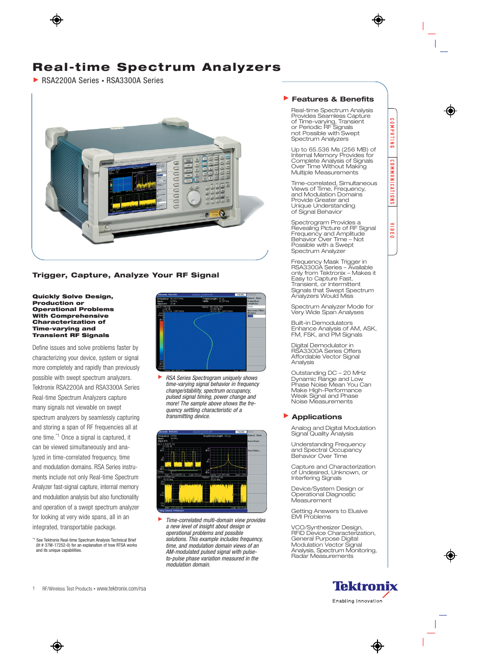 Atec Tektronix-RSA3303A-308A User Manual | 8 pages