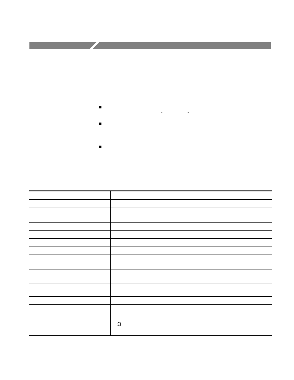 Specifications, Specification tables | Atec Tektronix-VITS100 User Manual | Page 2 / 20