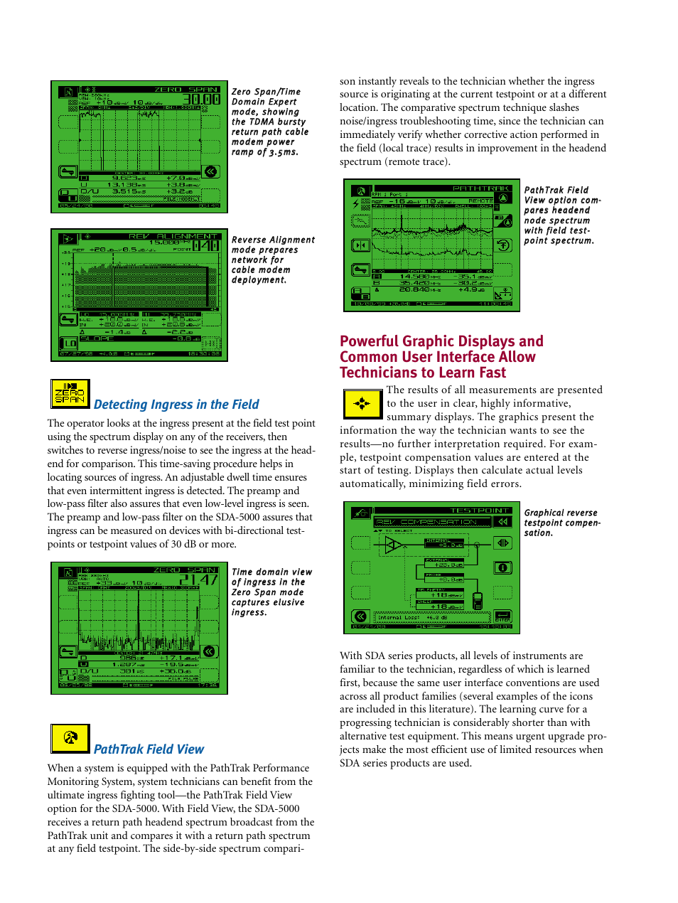 Detecting ingress in the field, Pathtrak field view | Atec Wavetek-SDA-5000-5500-5510 User Manual | Page 4 / 12