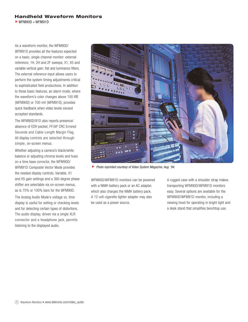 Atec Tektronix-WFM90D-WFM91D User Manual | Page 2 / 4