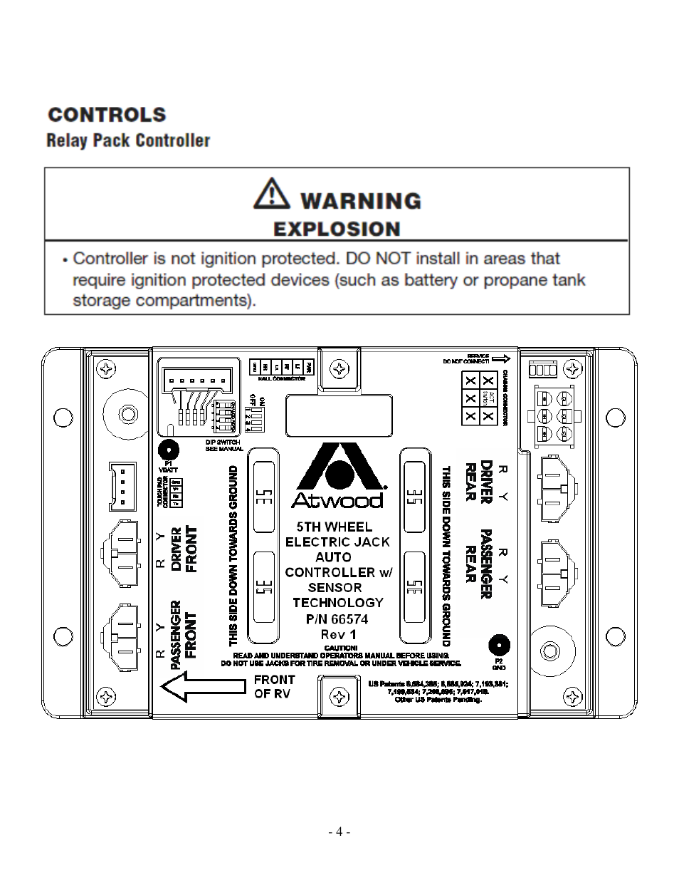 atwood Levelegs 5th Wheel Leveling IOM User Manual | Page 4 / 22