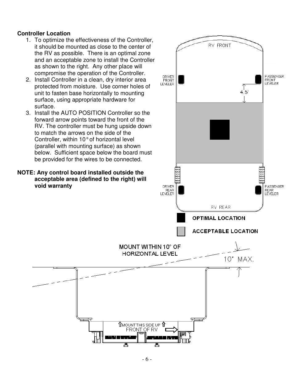 atwood Levelegs 5th Wheel Leveling IOM User Manual | Page 6 / 22