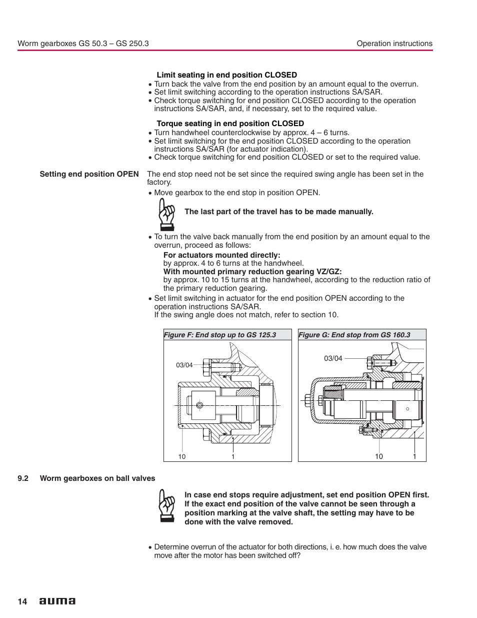 2 worm gearboxes on ball valves, Worm gearboxes on ball valves | AUMA Part-turn gearboxes GS 50.3 - 250.3, primary reduction gearings VZ 2.3 - 4.3_GZ 160.3 - 250.3 User Manual | Page 14 / 32