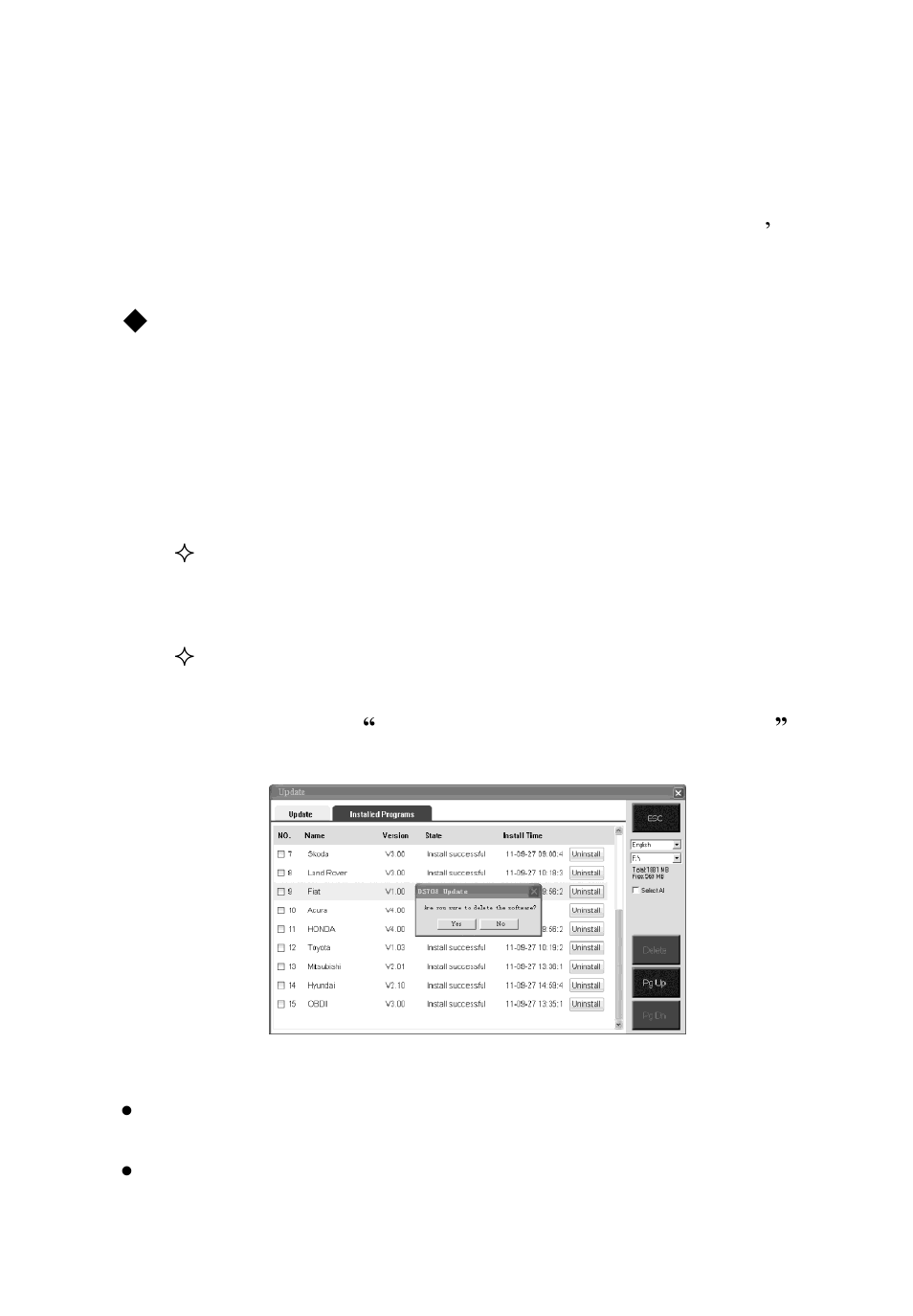 View or delete programs | Autel MaxiTPMS TS501 User Manual | Page 44 / 47