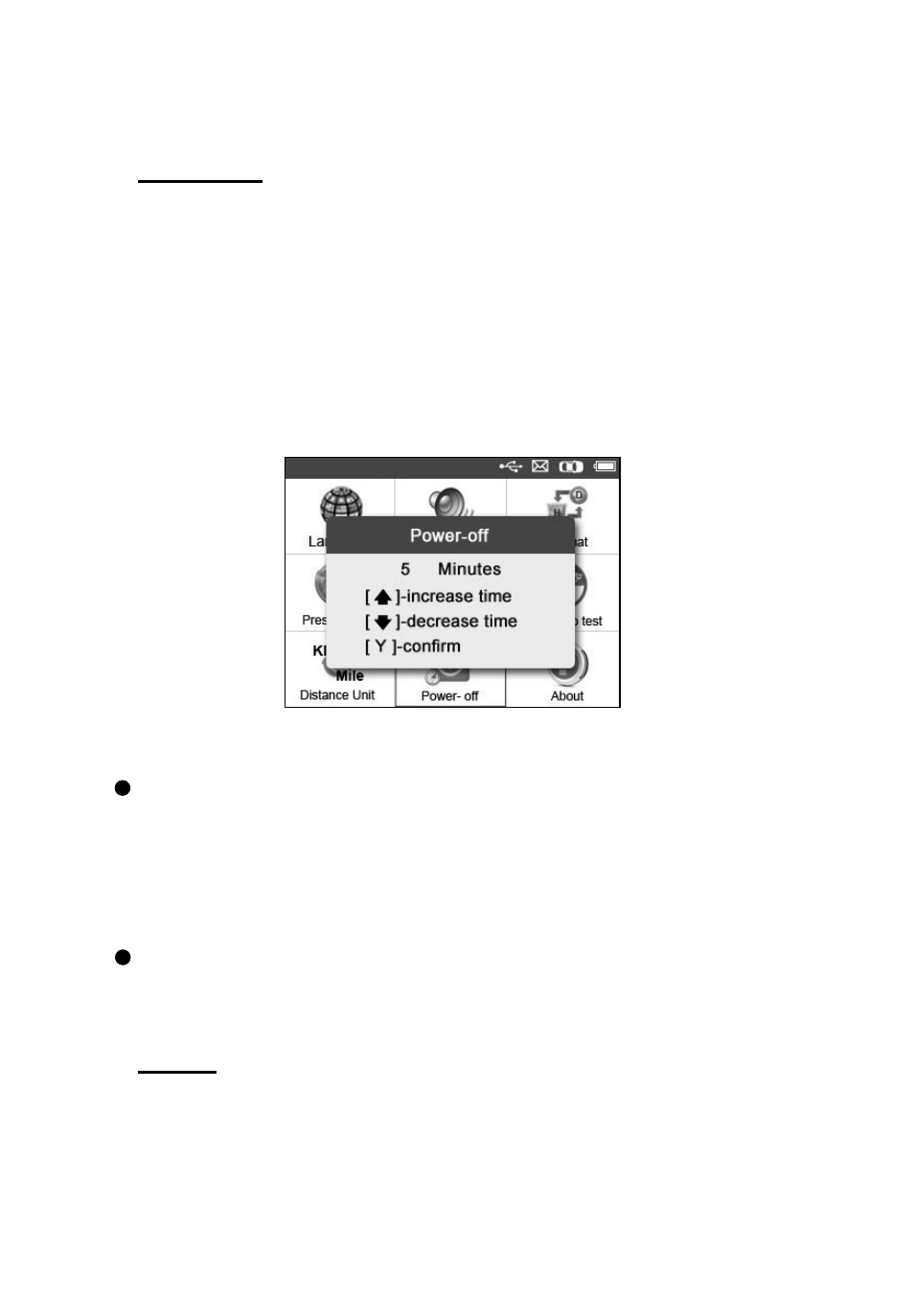 Power-off, About | Autel MaxiTPMS TS601 User Manual | Page 17 / 73