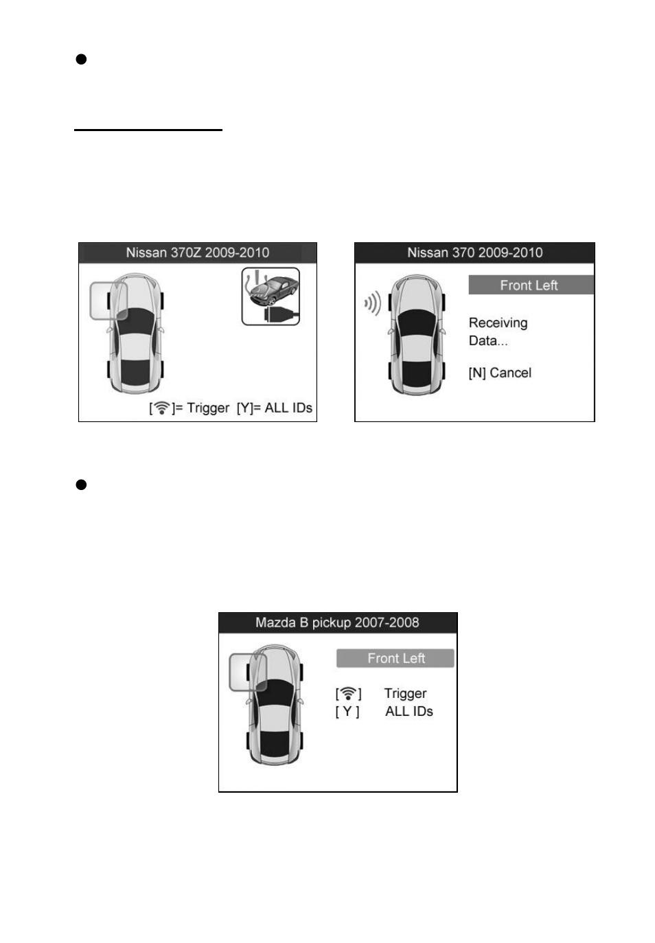 All wheels mode | Autel MaxiTPMS TS601 User Manual | Page 23 / 73