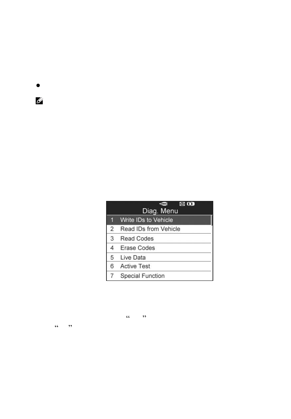 A. write ids to vehicle | Autel MaxiTPMS TS601 User Manual | Page 32 / 73